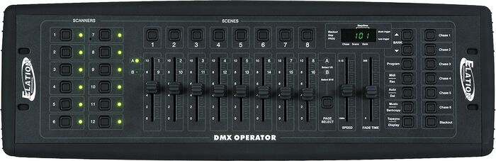 ADJ DMX OPERATOR Controlador para DMX,192 canales, 12 canales individuales